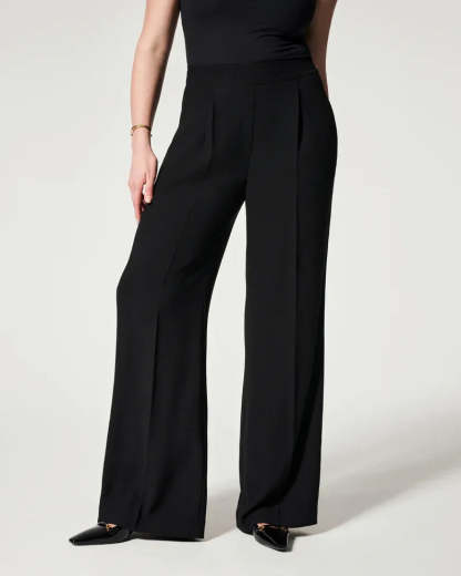 Pleated Wide Leg Trousers