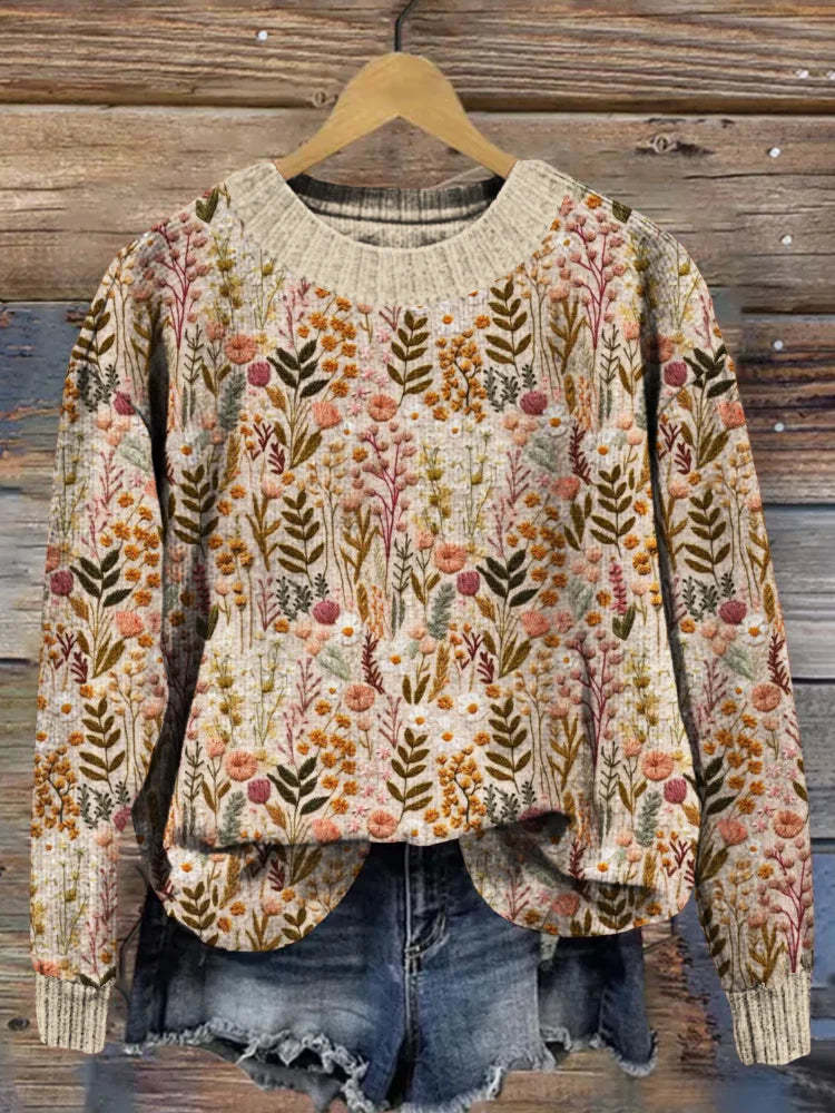 Floral Sweater