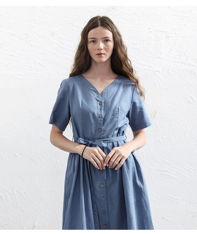 Button-Down Midi Dress