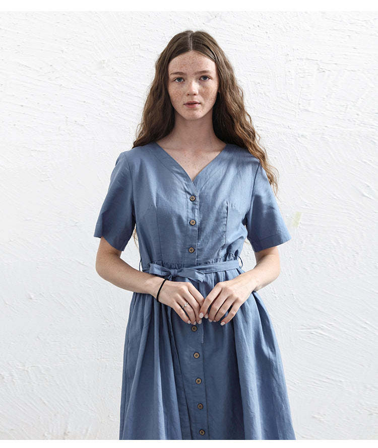 Button-Down Midi Dress