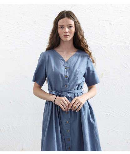 Button-Down Midi Dress