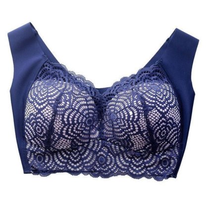 Bra For Women Ultimate Lift Stretch Full-Figure Seamless Lace Cut-Out Bra Plus Size