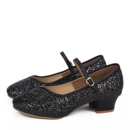 Women's Sparkling Glitter 1.2inch/3.5cm Heels Modern & Ballroom Dance Shoes