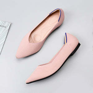 Pointed Wide Toe Box Ballet Flats for Bunions