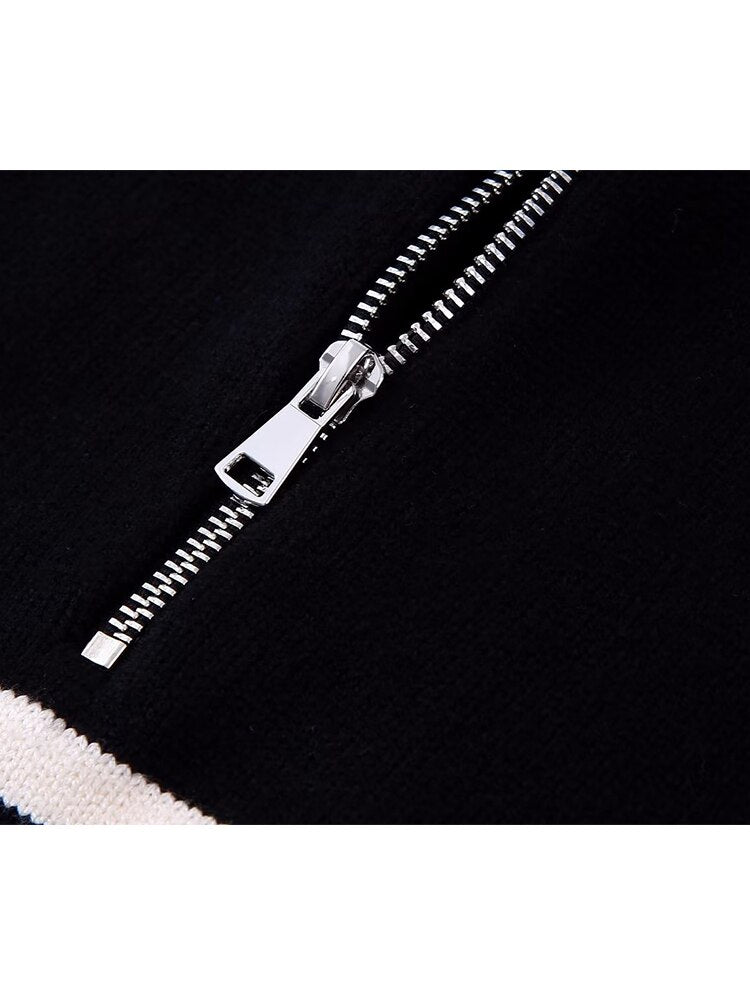 Striped Zip Jumper