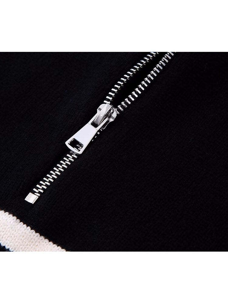 Striped Zip Jumper