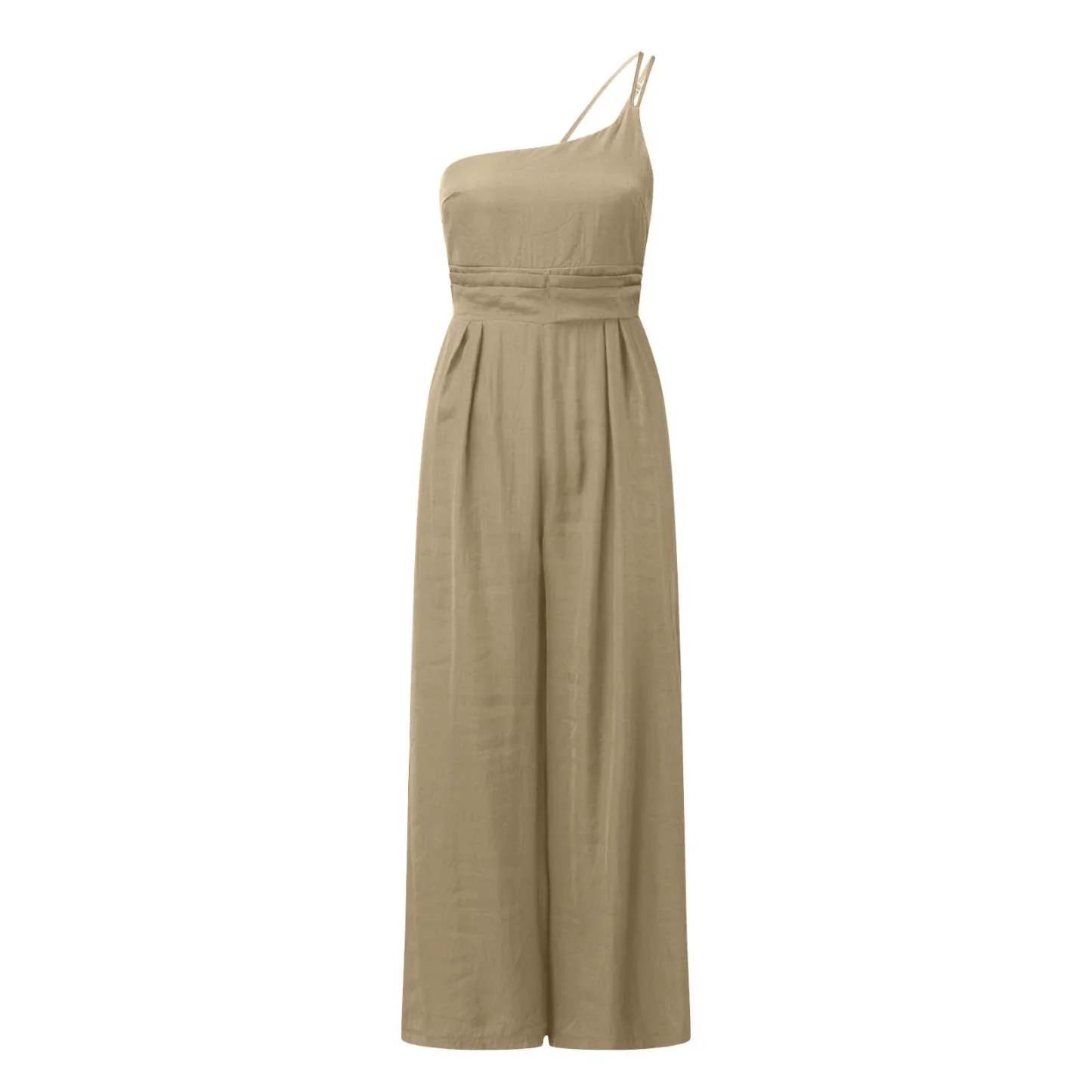 Linen Sling Jumpsuit with Wide Legs