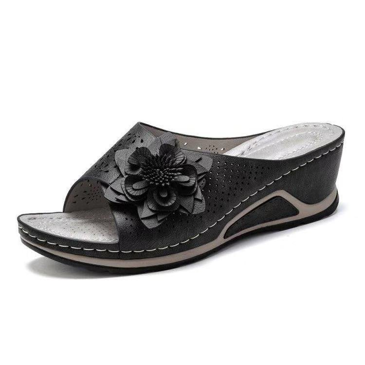 Leather Soft Footbed Orthopedic Arch-Support Sandals