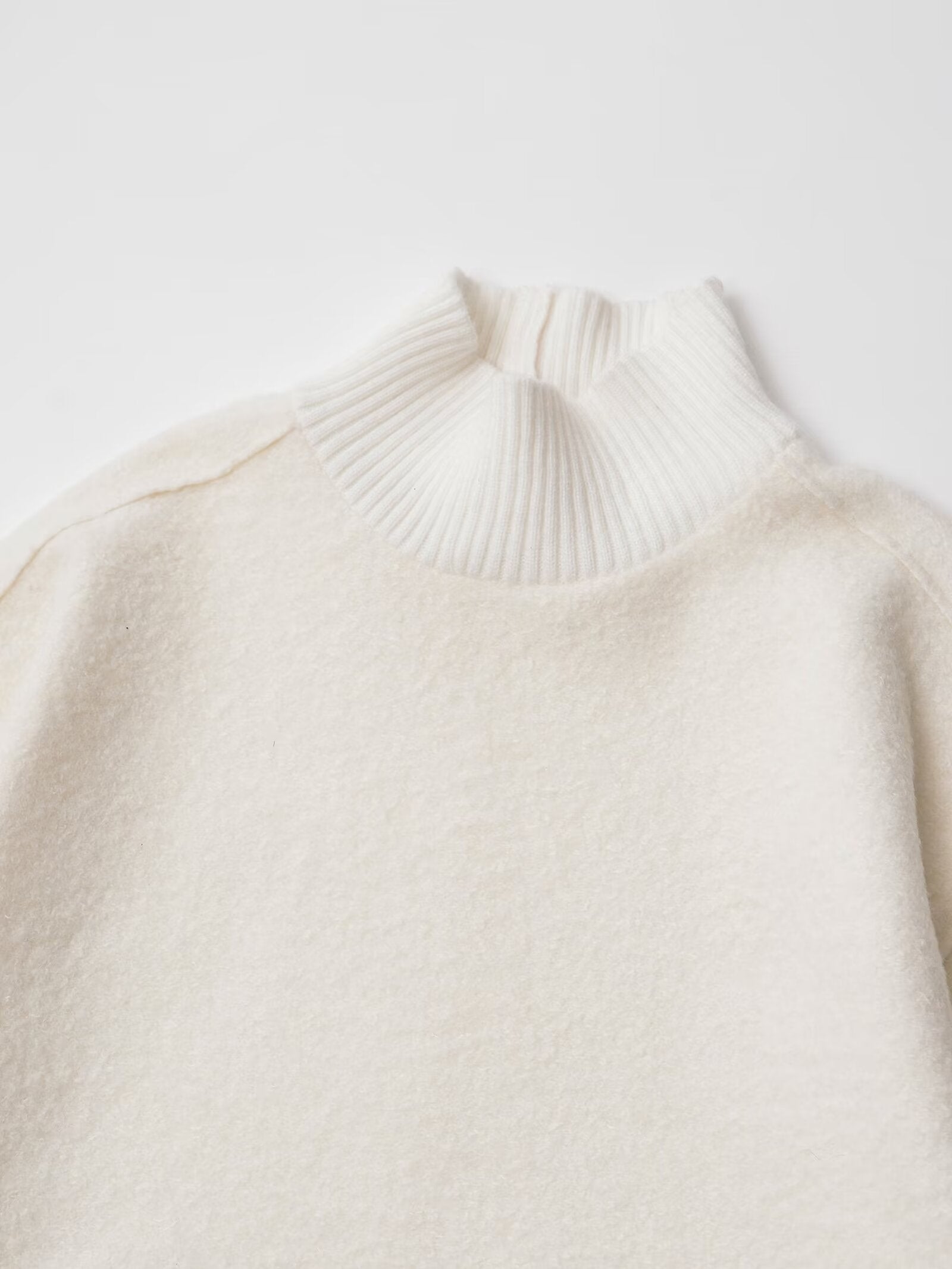 Vegan Wool Blend Turtleneck Sweater
