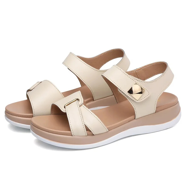 Women's Arch Support Leather Sandals