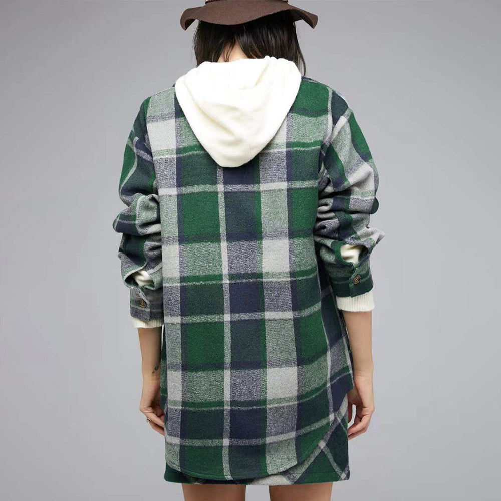 Plaid Charm OverSized Shirt Jacket