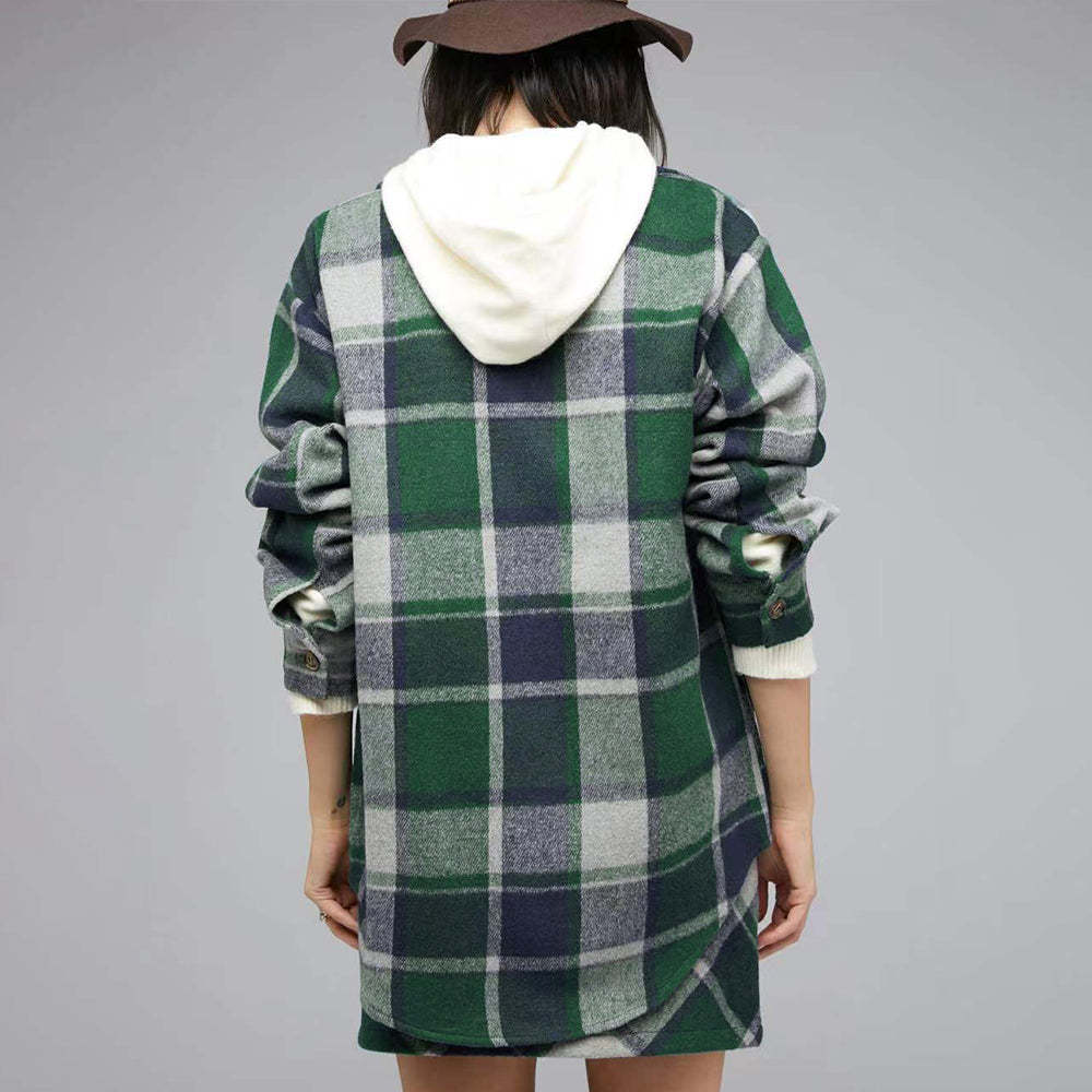 Plaid Charm OverSized Shirt Jacket