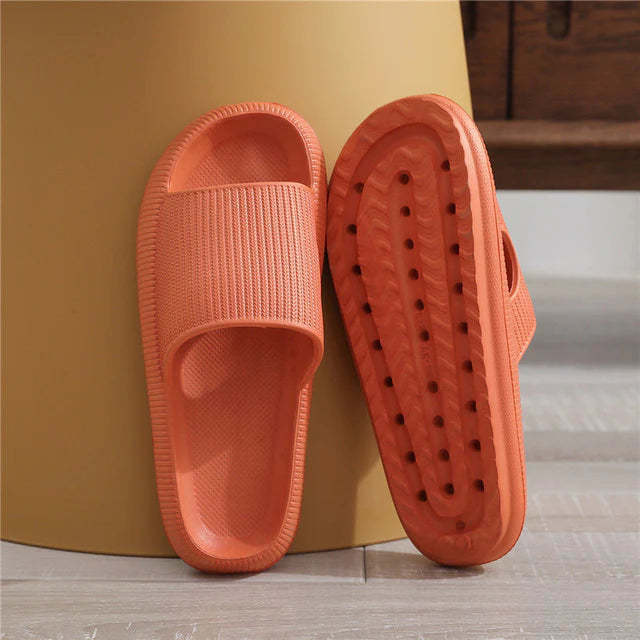 Unisex Pillow Slides Slippers Non-Slip Thick Sole Slippers