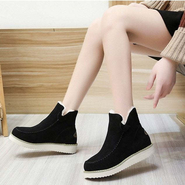 Women's Plush Suede Orthopedic Ankle Boots