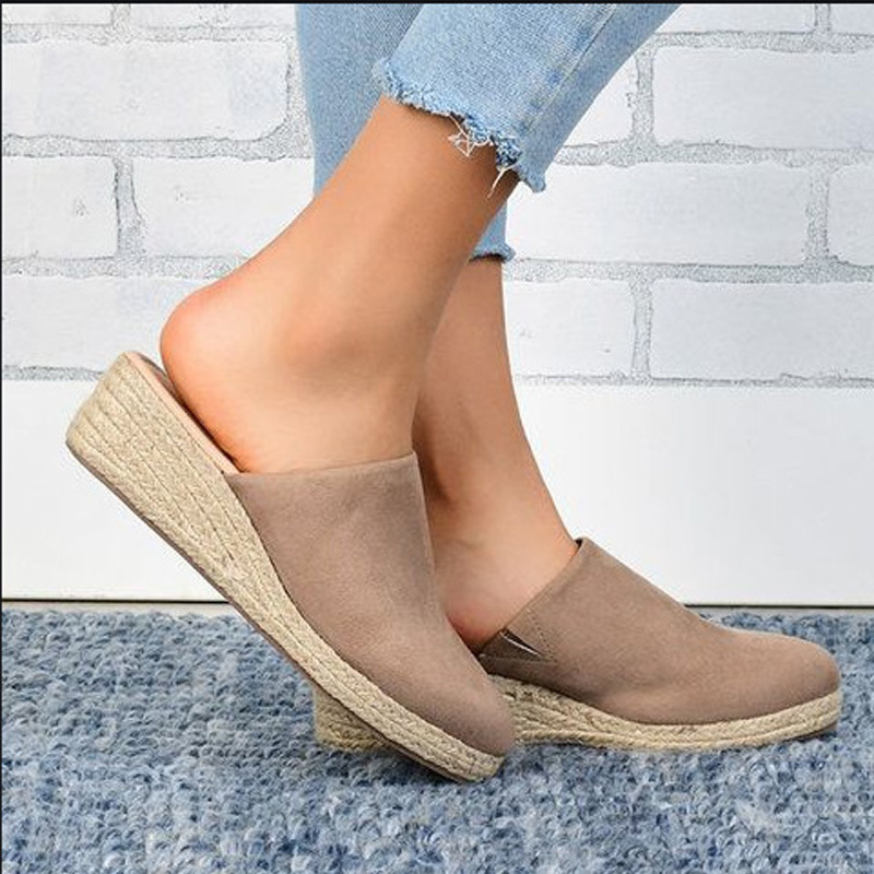 Women's Espadrilles Mule Wedges Platform Slip on Backless Sandals