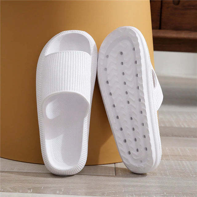 Unisex Pillow Slides Slippers Non-Slip Thick Sole Slippers