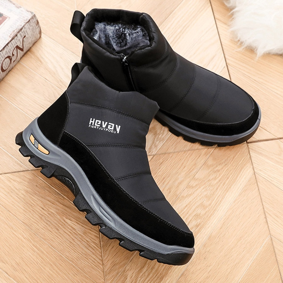 Orthopedic Snow Boots For Men Cushion Ankle Winter Shoes