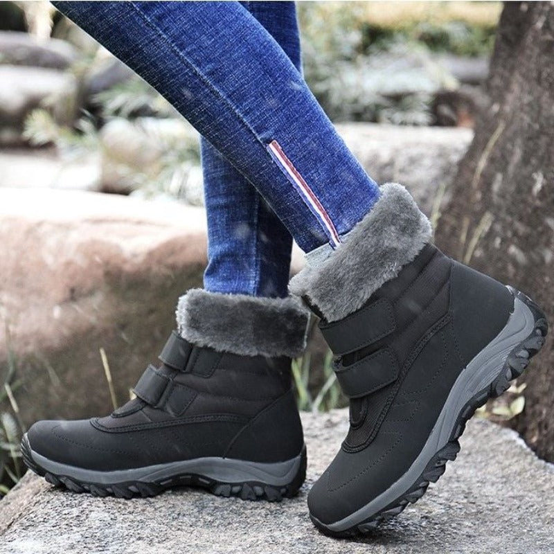 Orthopedic Boots For Women Thick Fur Waterproof Cozy Padded Outdoor Boots