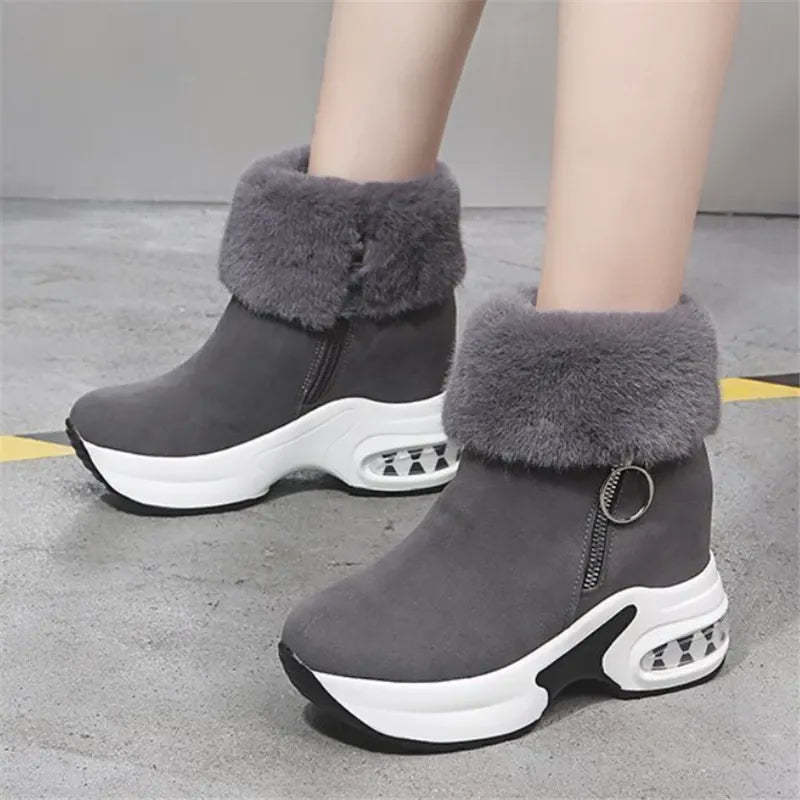 Orthopedic Boots For Women Arch Support Warm Fur Ankle Boots