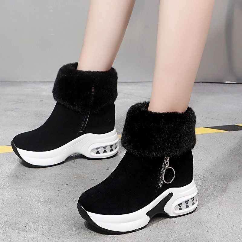 Orthopedic Boots For Women Arch Support Warm Fur Ankle Boots