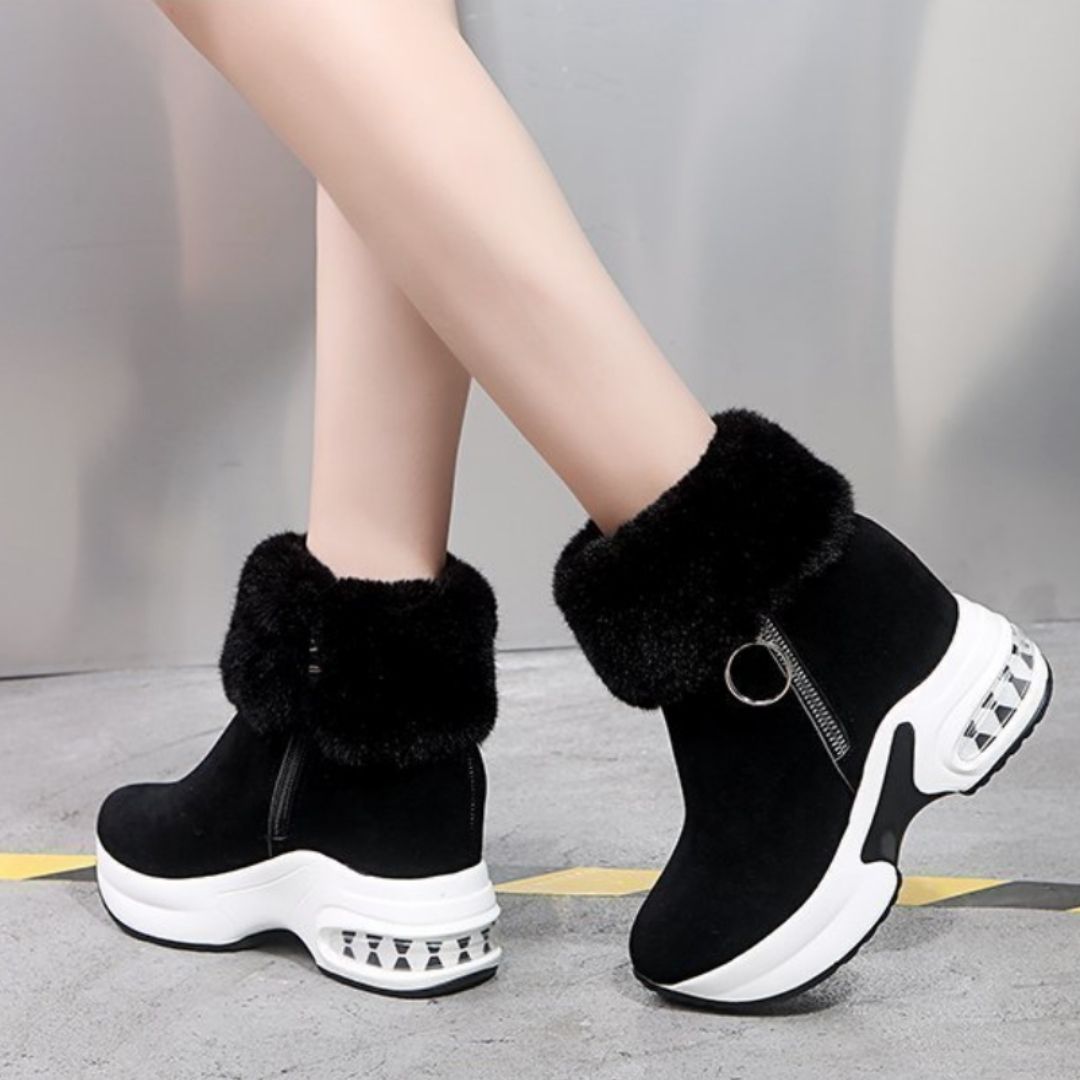 Orthopedic Boots For Women Arch Support Warm Fur Ankle Boots