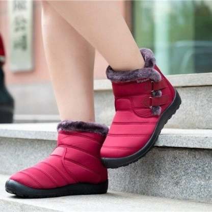 Orthopedic Boots For Women Waterproof Non-Slip Soles Warm Fur Plush Winter Boots