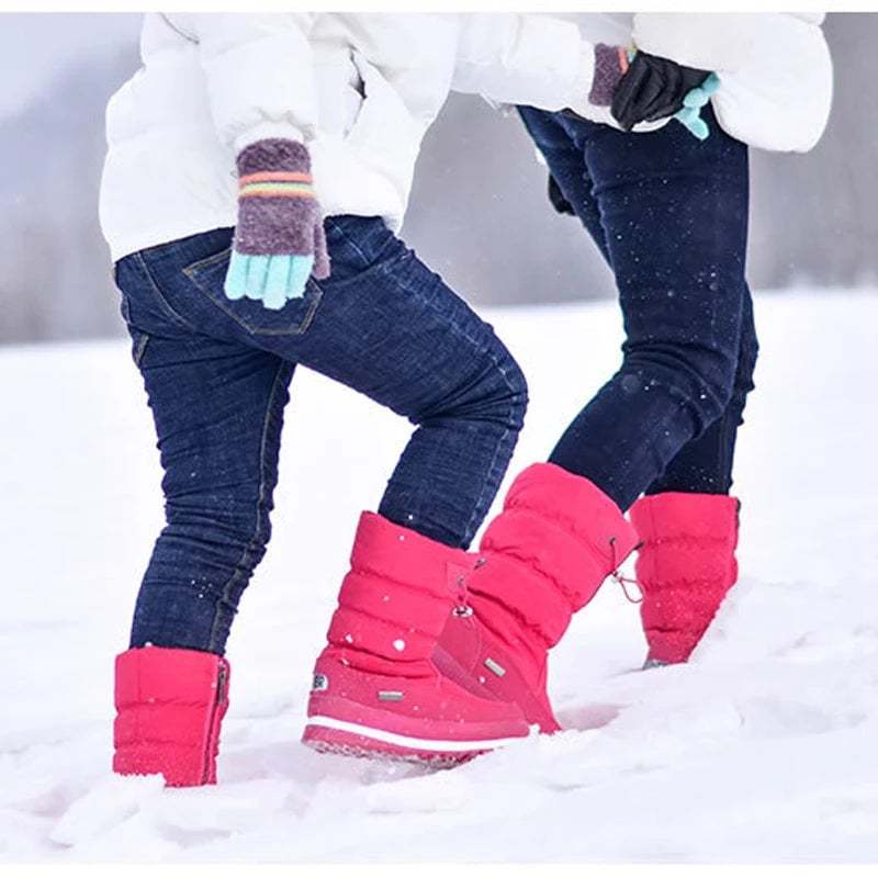 Orthopedic Women Boot Fur Lined Warm Waterproof NonSlip Fashion Snow Boots