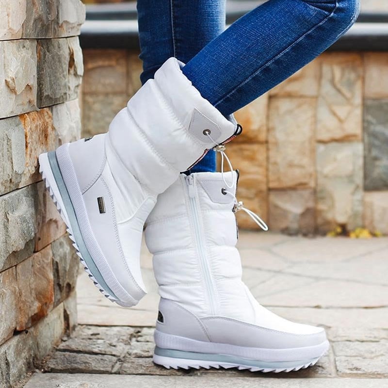 Orthopedic Women Boot Fur Lined Warm Waterproof NonSlip Fashion Snow Boots