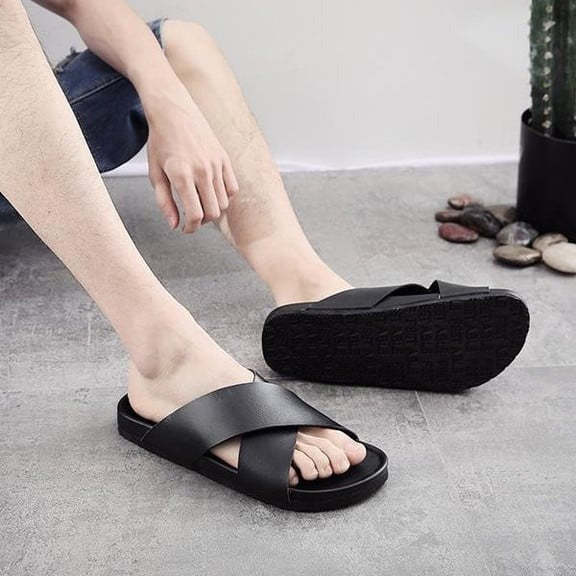 Groovywish Men Basic Orthopedic Sandals Casual Fashionable Slides