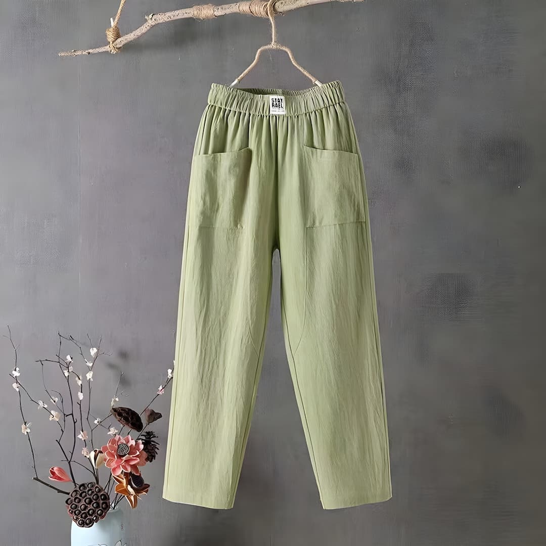 Women's Casual Cotton and Linen Pants