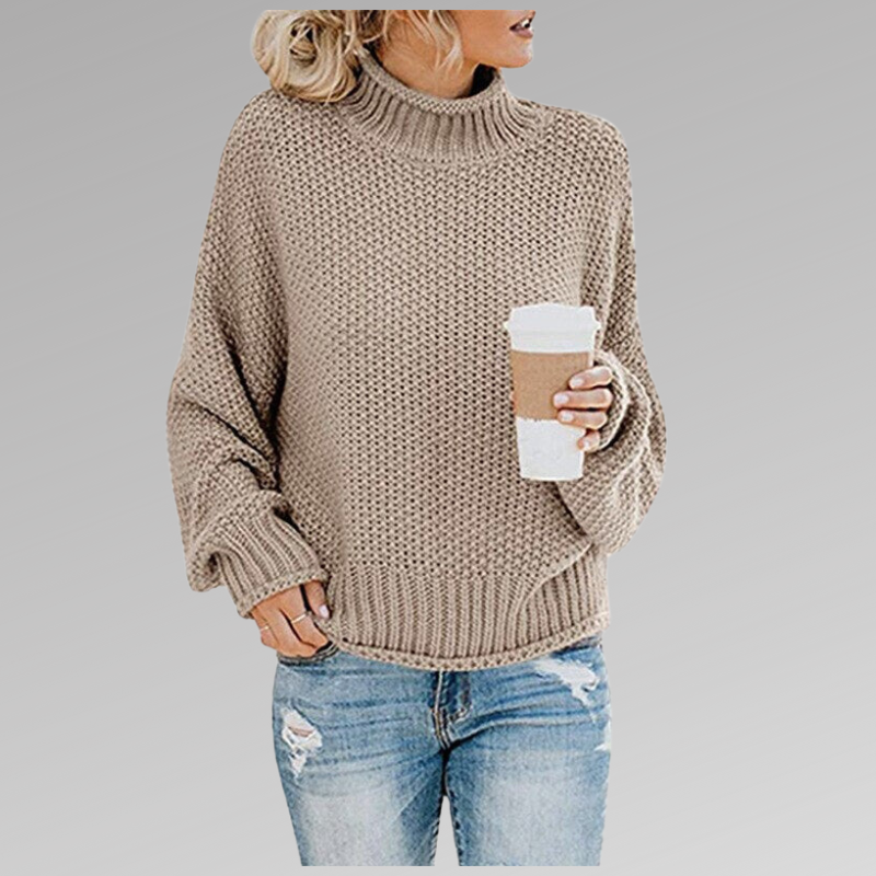 High Neck Knitted Sweater