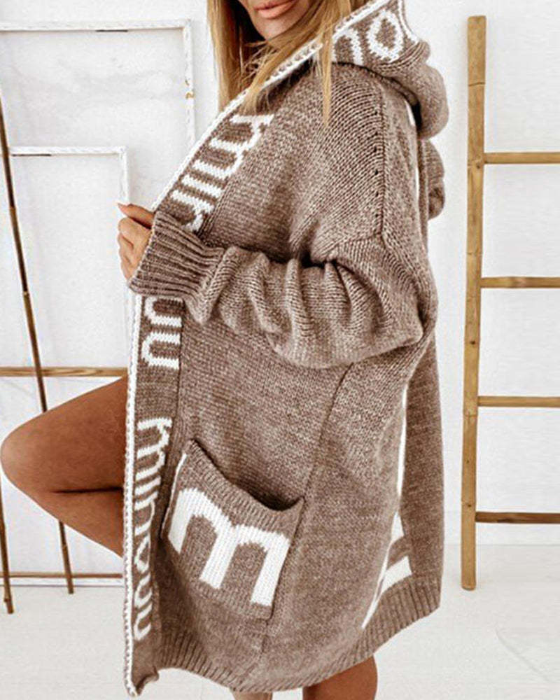 Stylish loose long cardigan