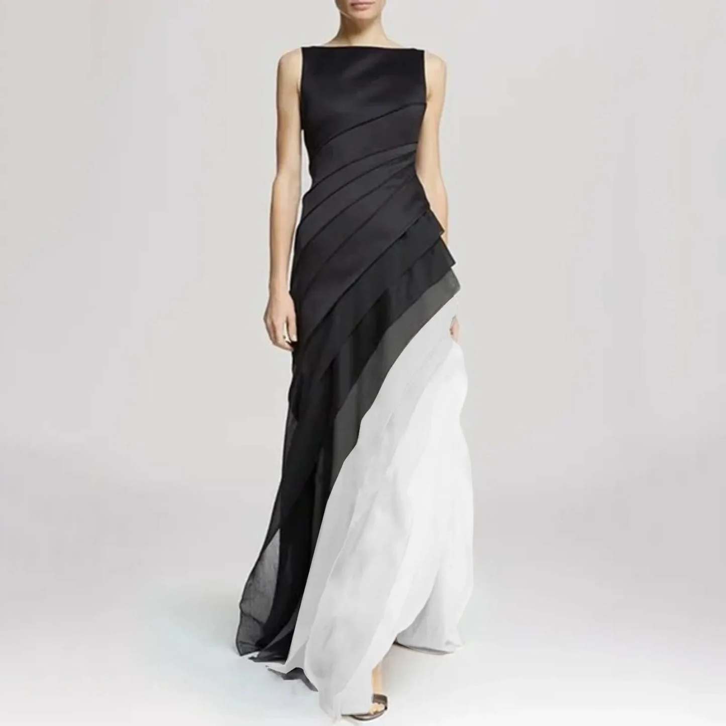 Elegant Ombre Multi-Layered Dress for Women