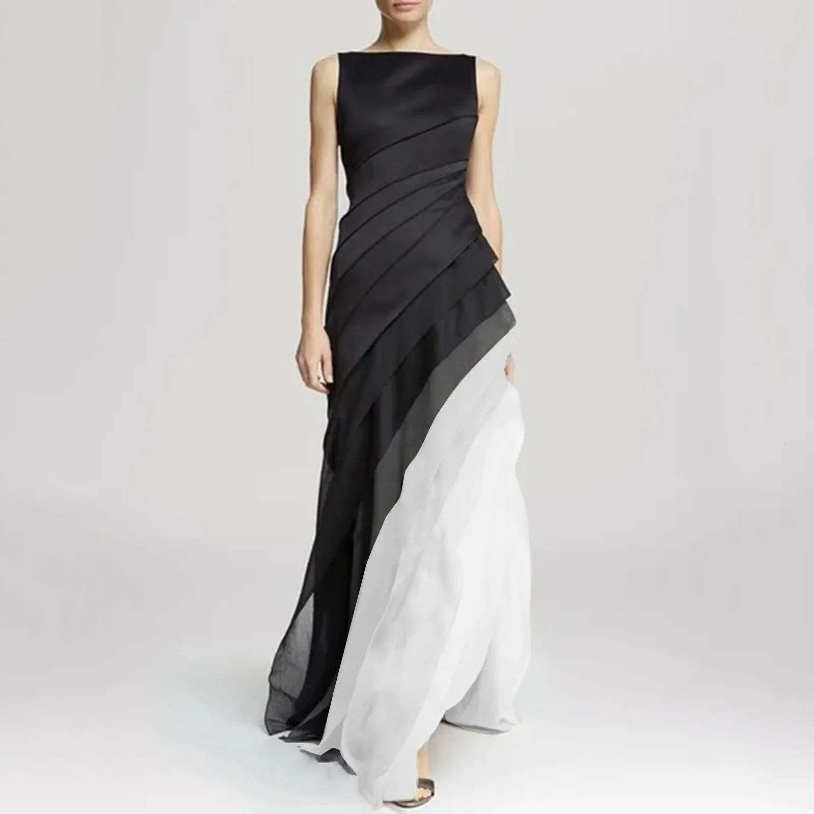 Elegant Ombre Multi-Layered Dress for Women