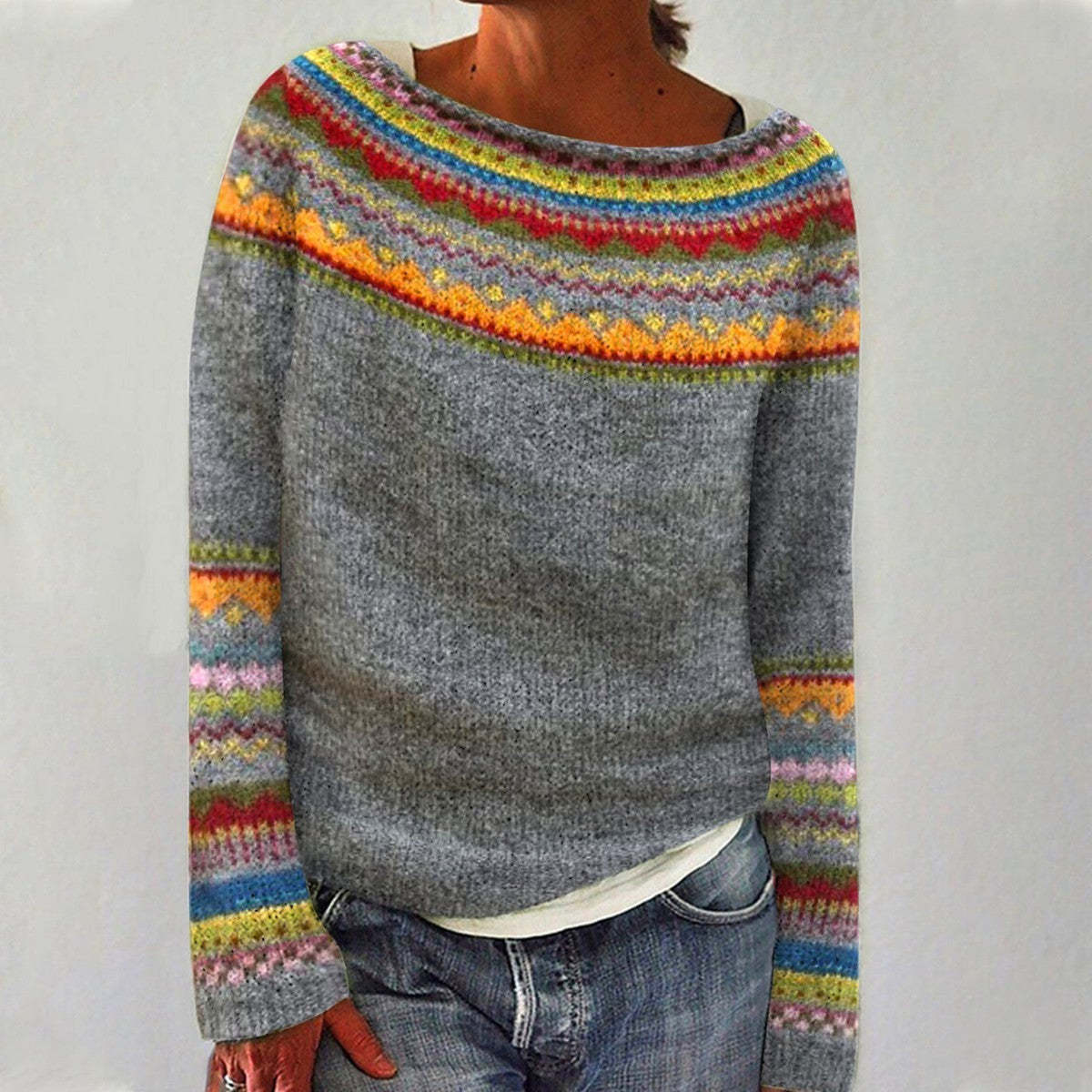 Autumn Retro Sweater for Women
