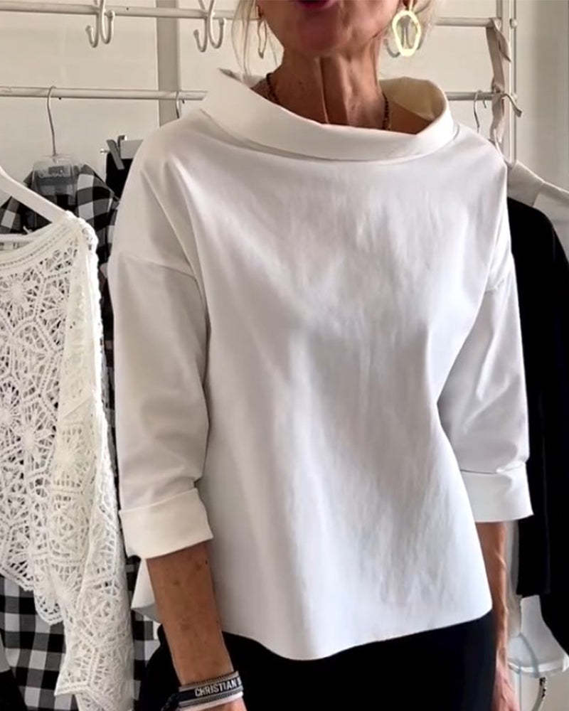 Elegant High-Collar Top for Women
