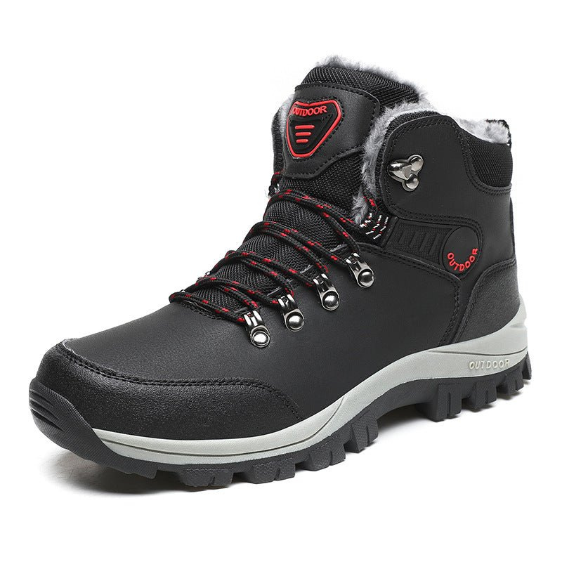 Orthopedic Boots for Men Warm Plus Hiking Lace-up Boots