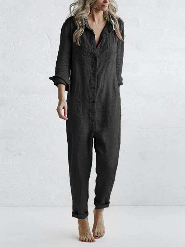 Breathable Long-Sleeved Jumpsuit for Women