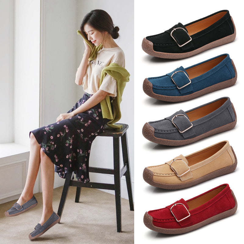 Step in Style with Fashion Flats Genuine Leather Loafers