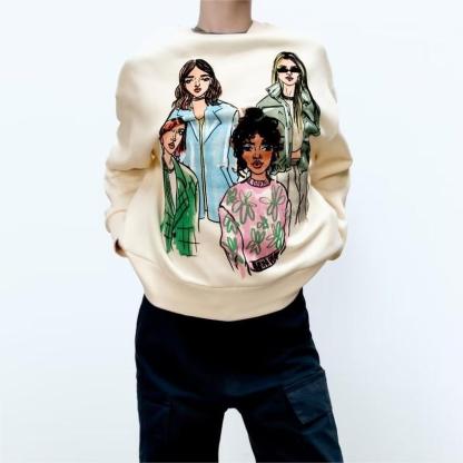 Illustrated Crewneck Sweatshirt