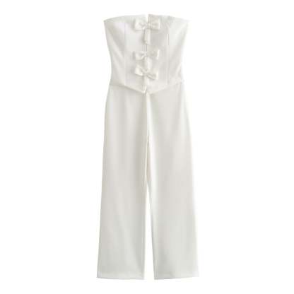 Elegant Strap w Detail Jumpsuit