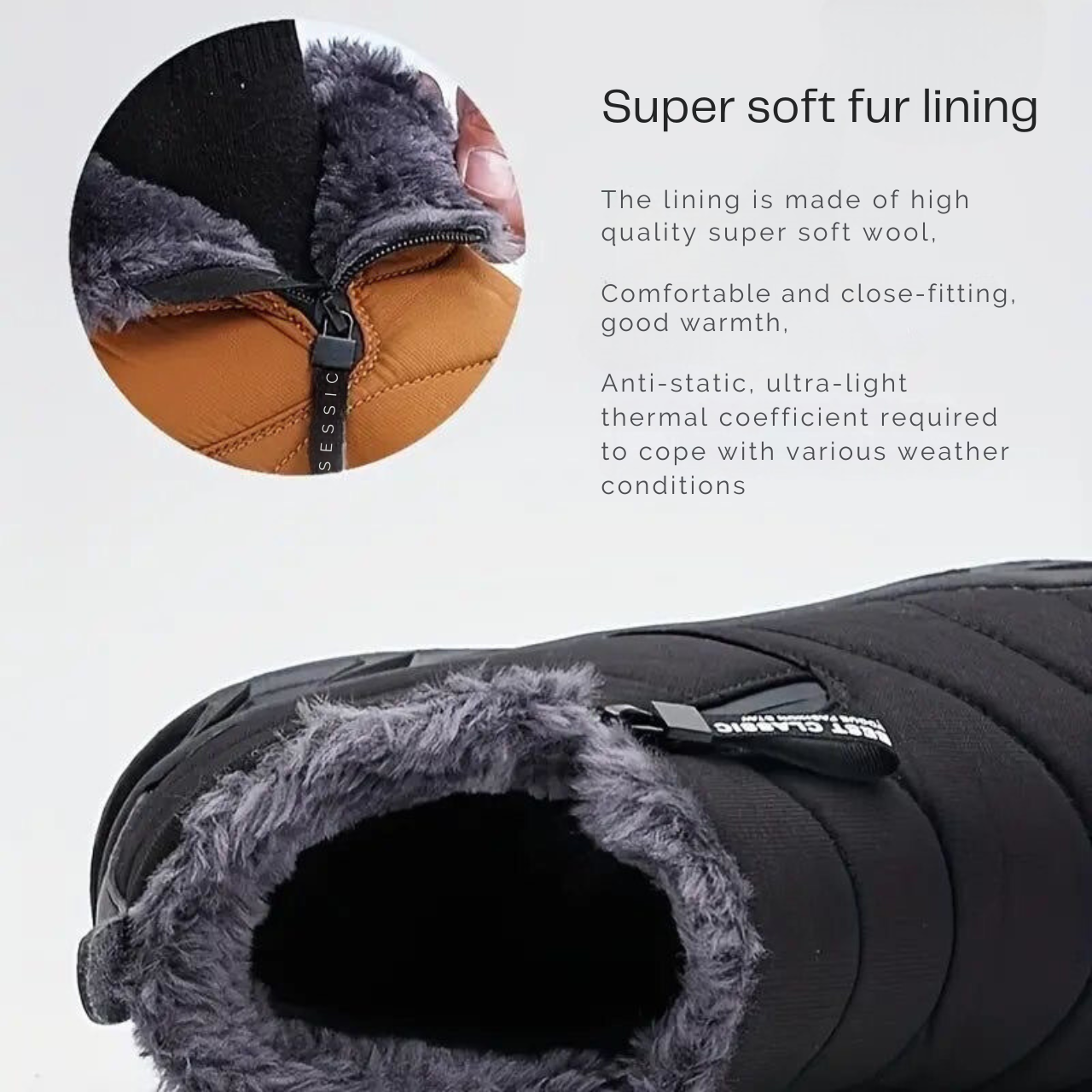 Orthopedic Winter Boots For Women and Men | Warm Arch Support Comfortable