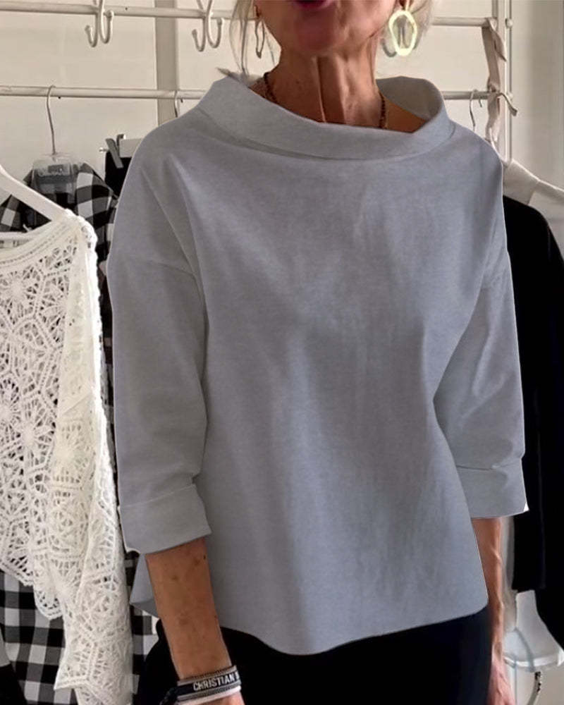 Elegant High-Collar Top for Women