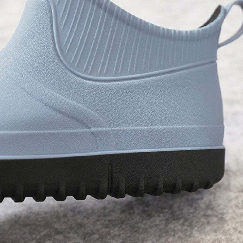 Men Rain Ankle Boots Slip-on Nonskid Orthopedic Shoes