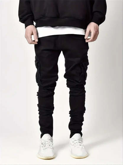 Skinny Fit Cargo Jeans