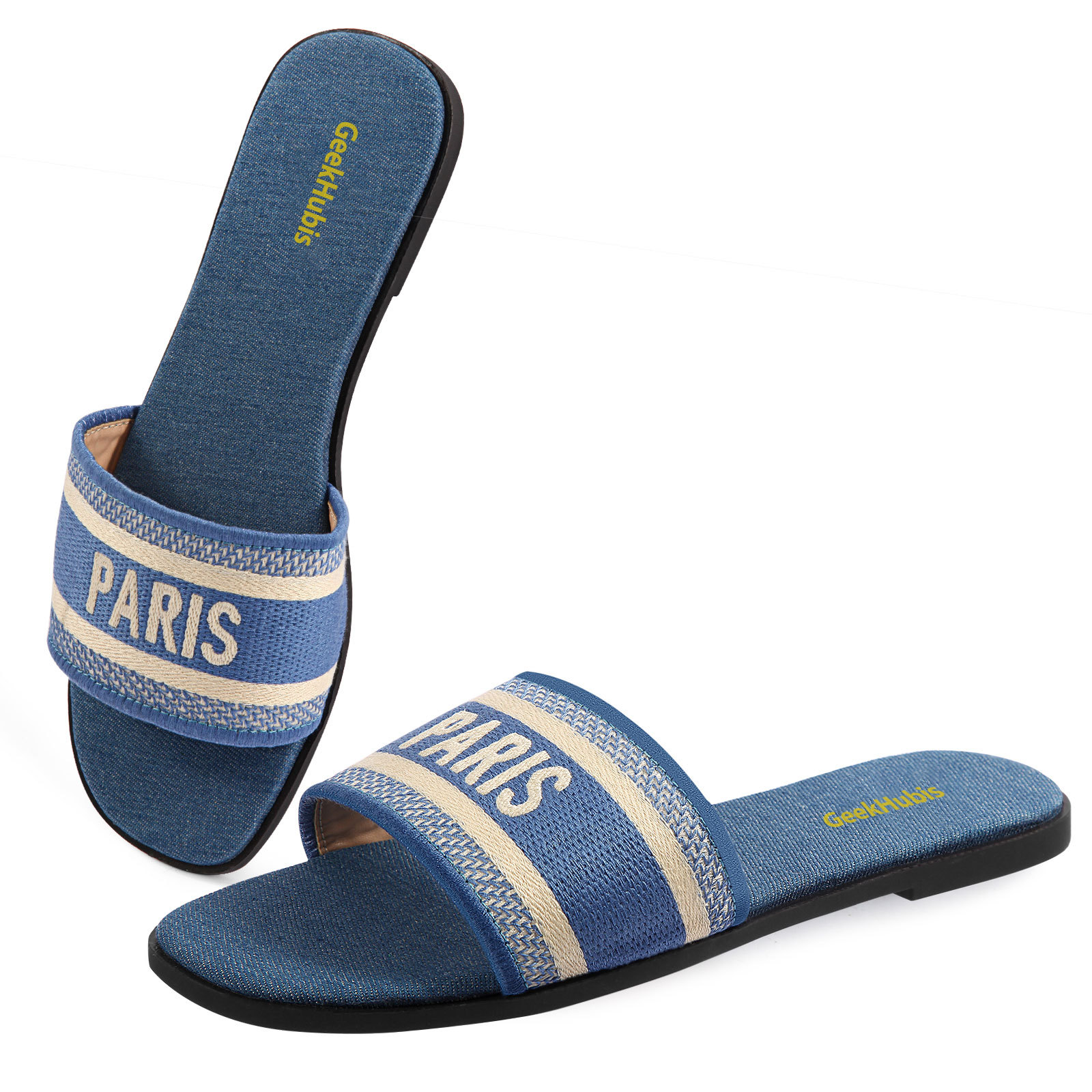 Casual Beach Flat Slide Sandal - PARIS