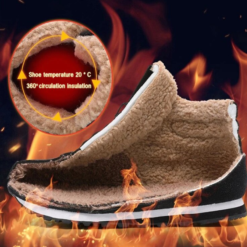 Orthopedic Ankle Boots for Men Comfortable Super Warm
