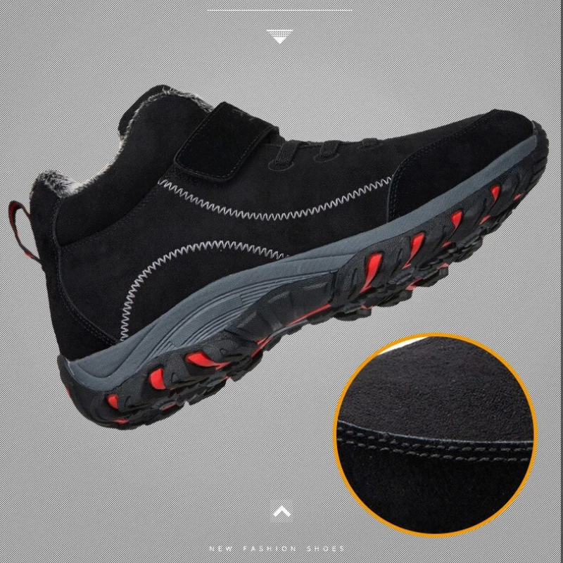Women Orthopedic Boots Comfortable Suede Leather Warm Hiking Boots