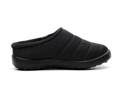 Comfortable memory foam winter slippers for women, plush, fleece lined slippers, non slip rubber sole, indoor outdoor slippers