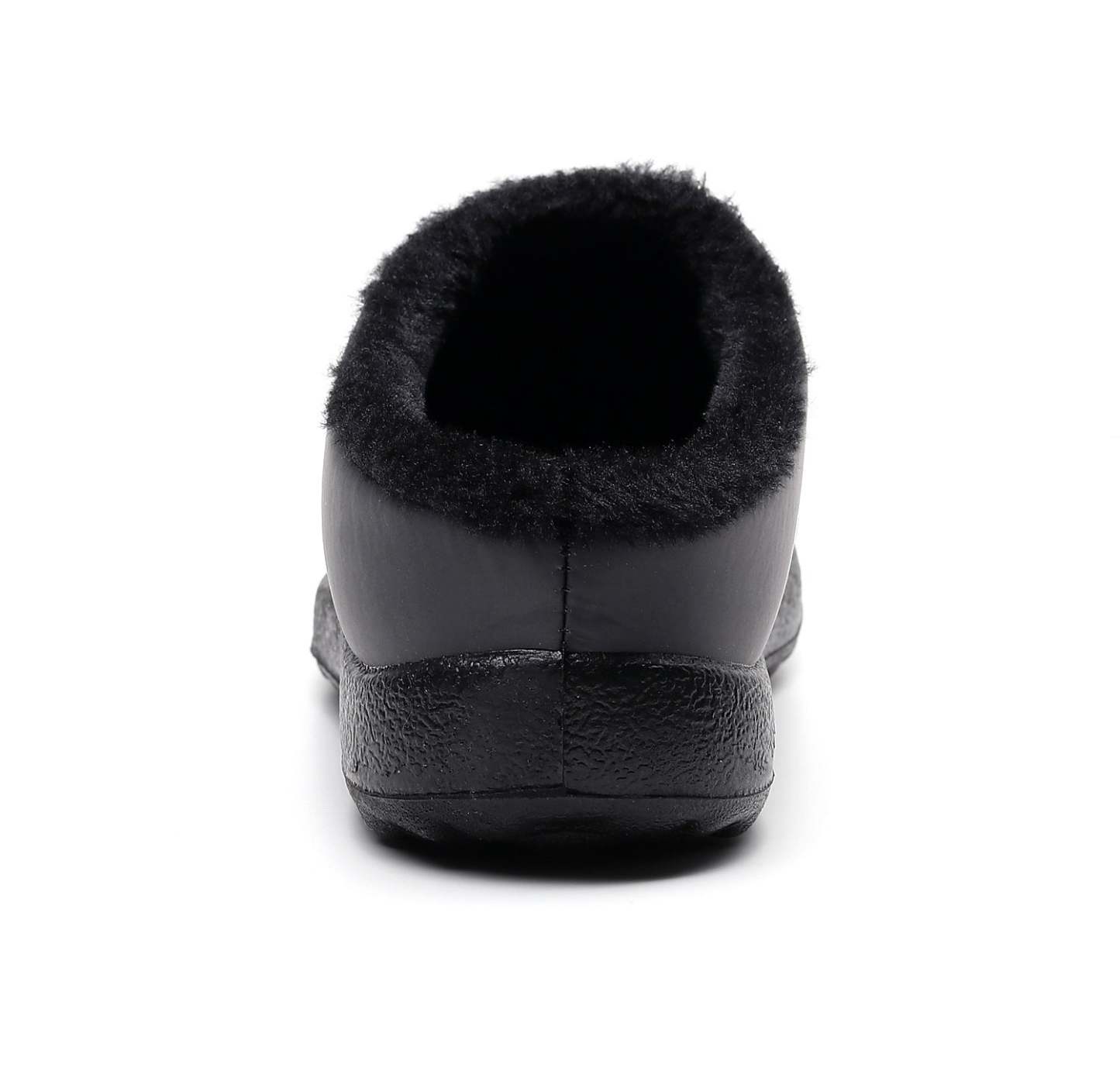 Comfortable memory foam winter slippers for women, plush, fleece lined slippers, non slip rubber sole, indoor outdoor slippers